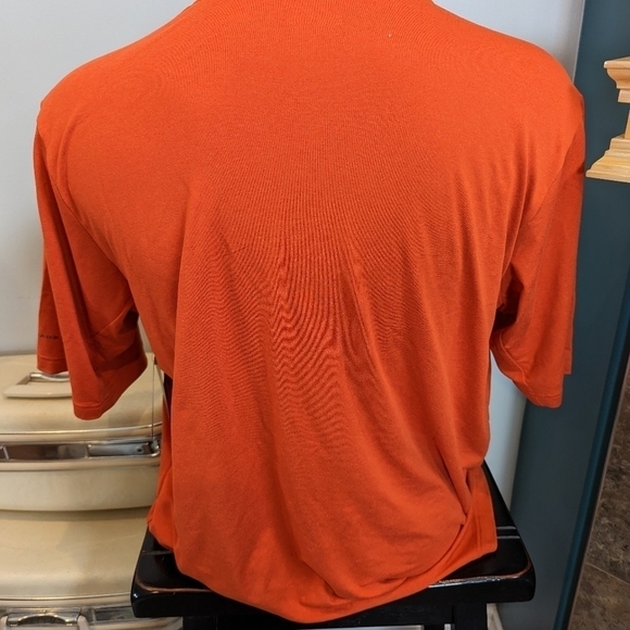 Columbia  Crew Neck Shirt - Men's Tech Trail Orange Tee, Size Large Tall - Picture 8 of 10